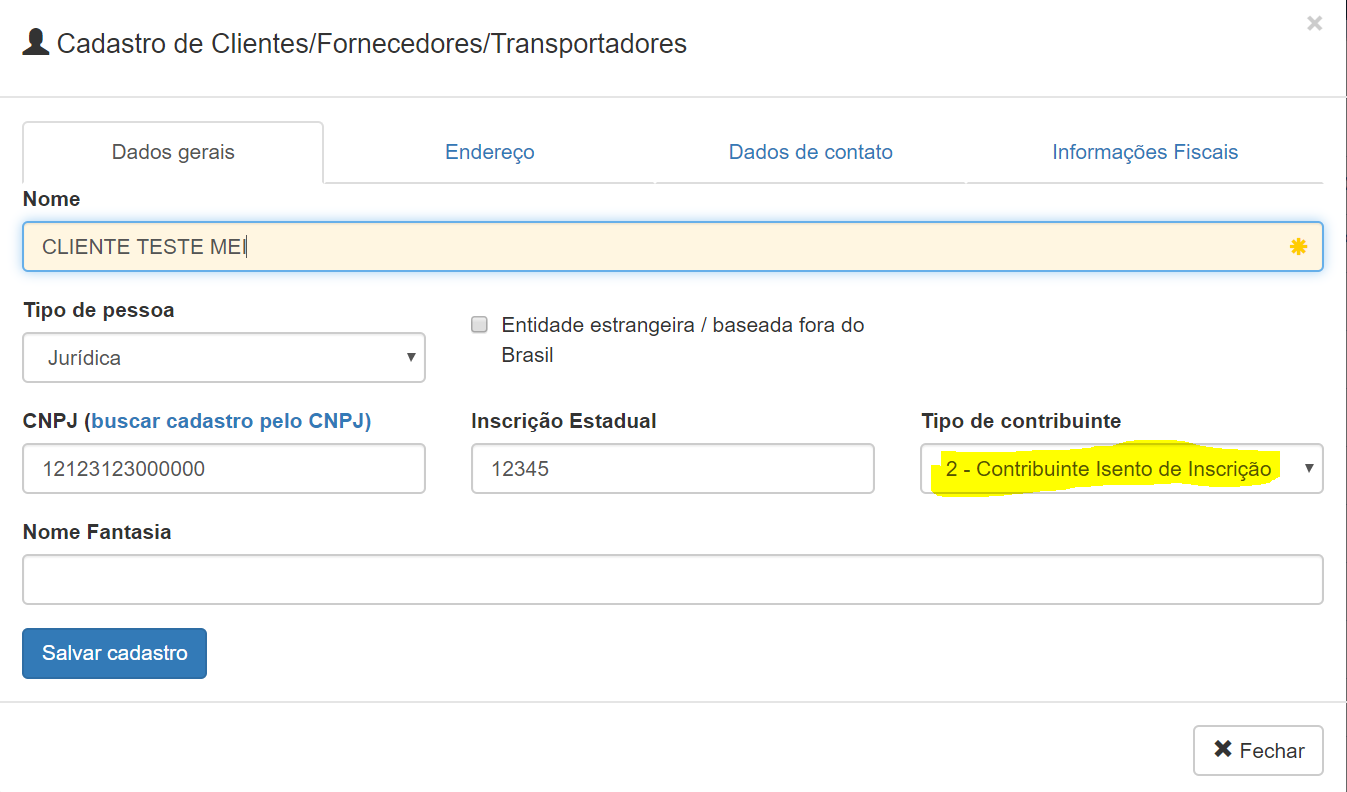 Wiki Campo Tipo Contribuinte