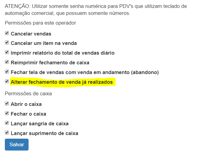 Wiki Pdv Alterar Fechamento